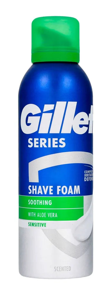 GILLETTE Series Shaving Foam with Aloe Soothing 200 ml - Higiena