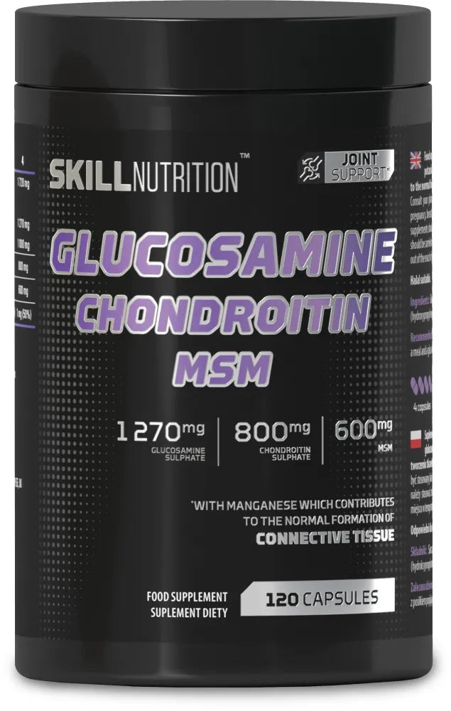 Glucosamine Chondroitin MSM - 120 caps - Skill Nutrition - Sporto papildai
