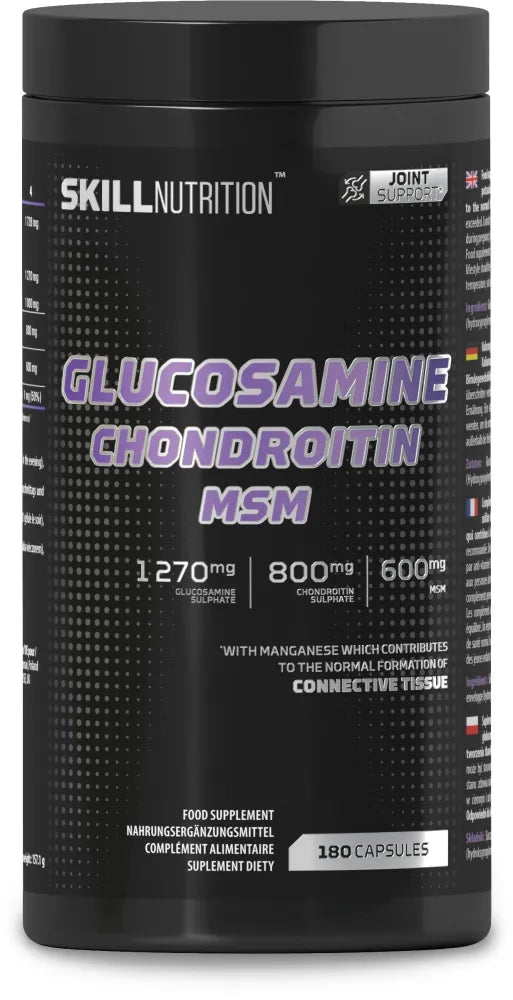 Glucosamine Chondroitin MSM - 180 caps - Skill Nutrition - Sporto papildai