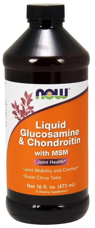 Glucosamine & Chondroitin with MSM Liquid - 473ml - NOW Foods - Papildai
