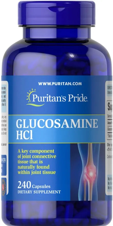 Glucosamine HCl - 240 caps - Puritan’s Pride - Papildai