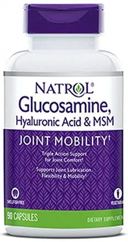 Glucosamine Hyaluronic Acid & MSM - 90 caps - Natrol - Papildai