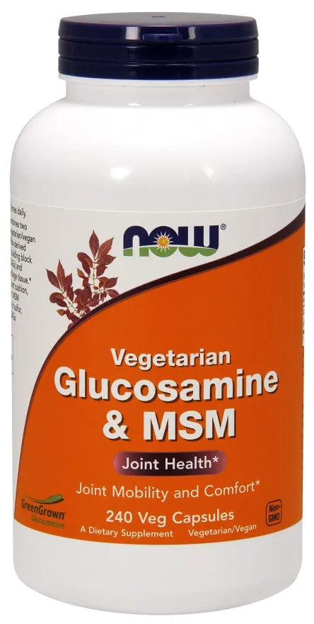Glucosamine & MSM Vegetarian - 240 vcaps - NOW Foods - Papildai