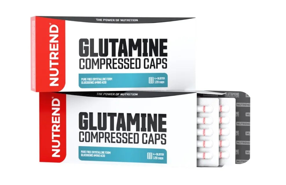Glutamine Compressed Caps - 120 - Nutrend - Sporto papildai