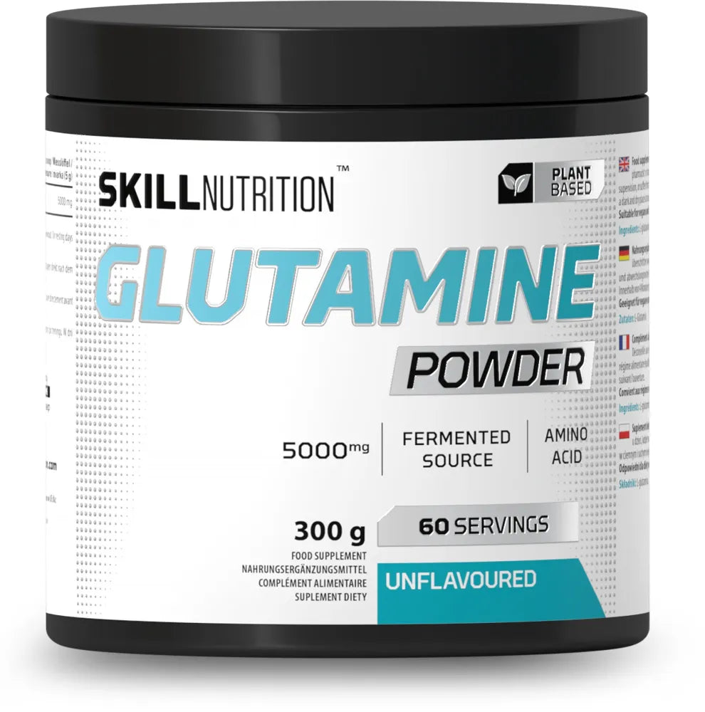 Glutamine Powder Unflavoured - 300g - Skill Nutrition - Sporto papildai