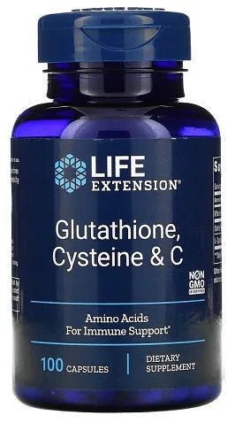 Glutathione Cysteine & C - 100 caps - Life Extension - Papildai