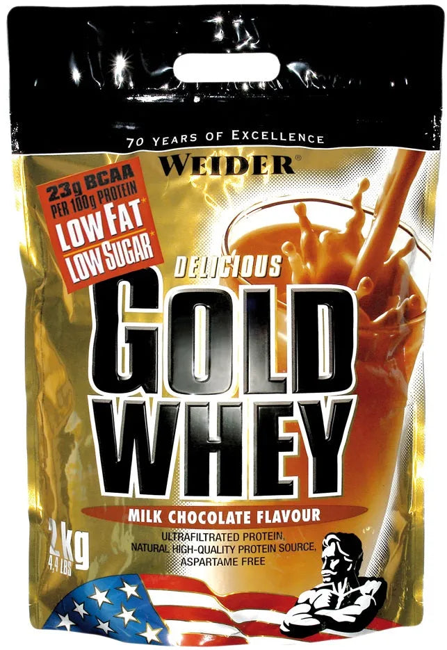 Gold Whey Milk Chocolate - 2000g - Weider - Sporto papildai
