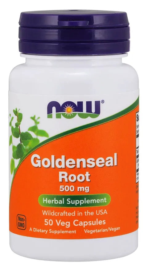 Goldenseal Root 500mg - 50 vcaps - NOW Foods - Papildai