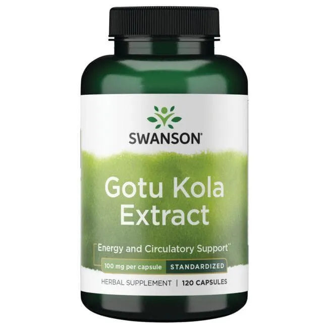 Gotu Kola Extract - Azijinė centelė - 100 mg - N120 - Swanson - Papildai