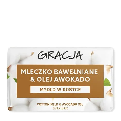 GRACJA Bar soap - Medvilnės pienas & Avokadų aliejus 100g - Kosmetika