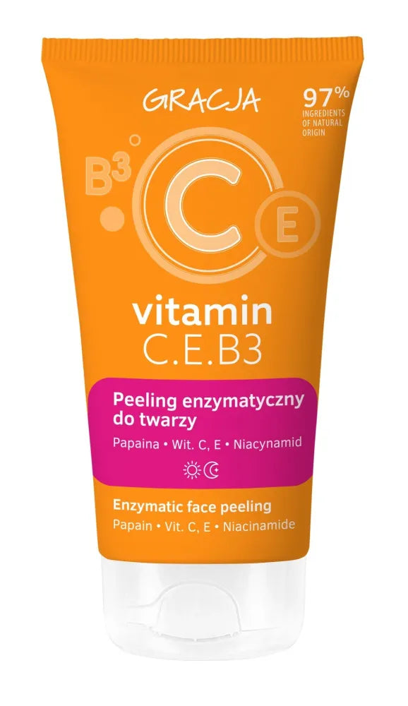 GRACJA Vitamin C.E.B3 Enzimatinis veido šveitiklis 75 ml - Kosmetika