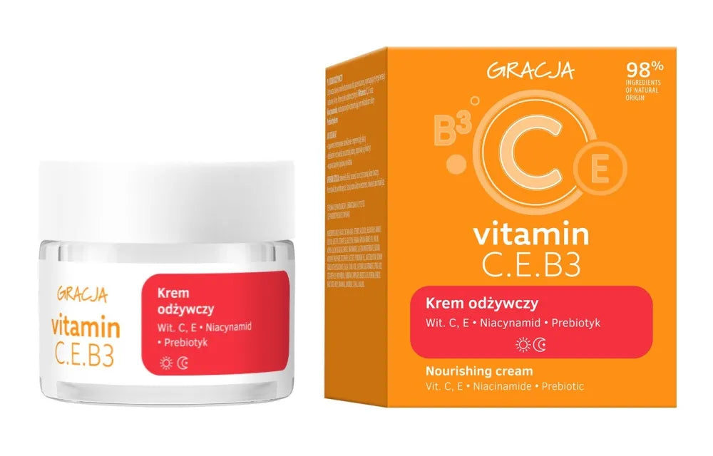 GRACJA Vitamin C.E.B3 Maitinamasis kremas 50 ml - Kosmetika