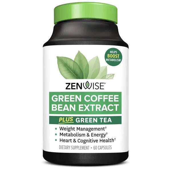 Green Coffee Bean Extract - 60 caps - Zenwise - Sporto papildai