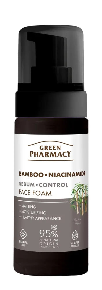 GREEN PHARMACY Bamboo + Niacinamide Foaming Face Wash 150 ml. - Kosmetika