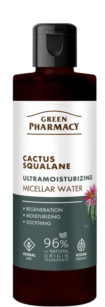 GREEN PHARMACY Cactus + Squalane Ultra Moisturizing Facial Micellar Water 200 ml. - Kosmetika