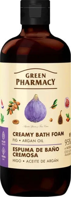 GREEN PHARMACY Creamy Fig vonios putos + Arganų aliejus 500 ml - Kosmetika