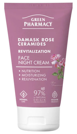 GREEN PHARMACY Damask Rose + Ceramides Revitalizing Night Cream 50 ml. - Kosmetika