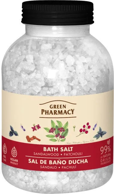 GREEN PHARMACY Druskos voniai sandalmedžio ir pačiulio 1000 g - Kosmetika