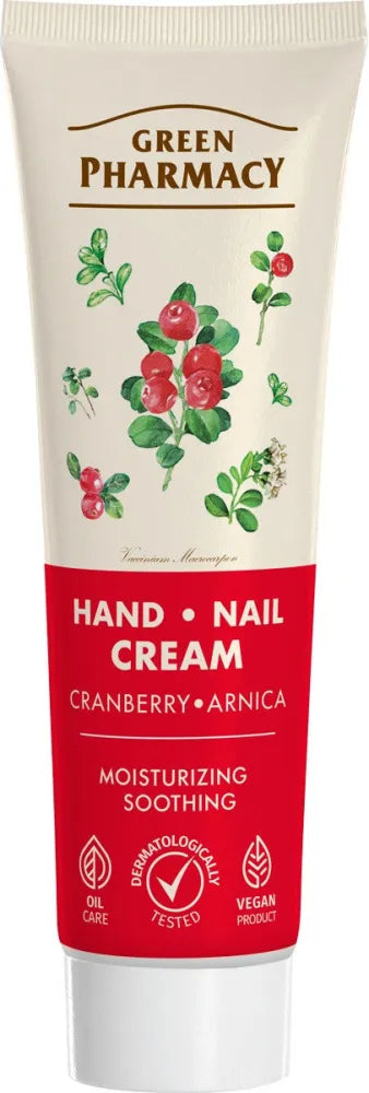 GREEN PHARMACY Hand and Nail Cream Cranberry Arnica 100 ml - Kosmetika