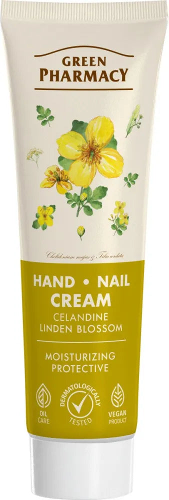 GREEN PHARMACY Hand and Nail Cream Swallow Herb Lime Blossom 100ml - Kosmetika