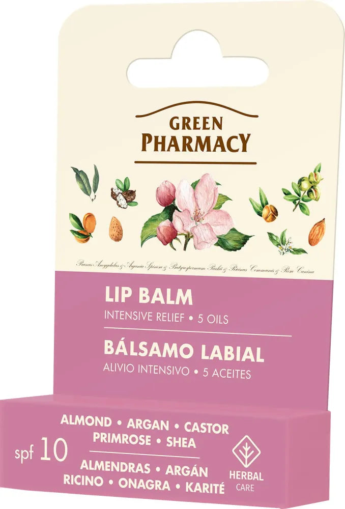 GREEN PHARMACY Lip balm 5 oils 3.6 g - Kosmetika