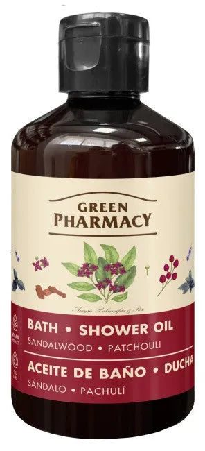GREEN PHARMACY Vonios ir dušo aliejus Sandalmedis Patschuli 250 ml - Kosmetika