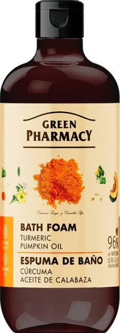 GREEN PHARMACY Vonios putos Ciberžolė + Moliūgų aliejus 500 ml - Kosmetika