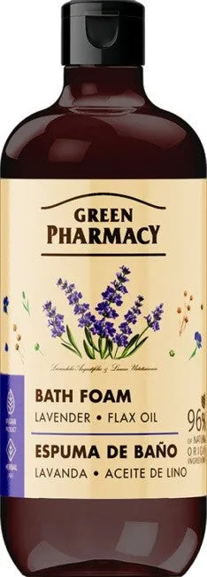 GREEN PHARMACY Vonios putos Levandų + Linų sėmenų aliejus 500 ml - Kosmetika