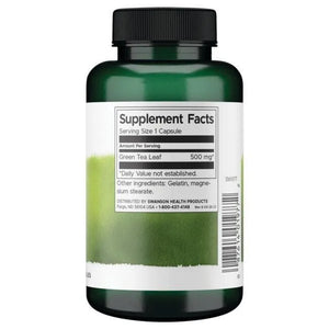 Green Tea - Žalioji arbata - Energijai - Antioksidantas - 500 mg - N100 - Swanson - Papildai