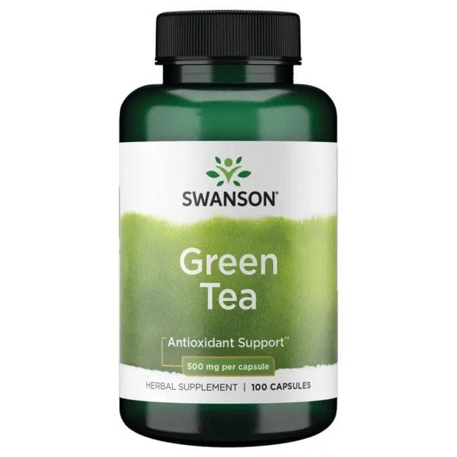 Green Tea - Žalioji arbata - Energijai - Antioksidantas - 500 mg - N100 - Swanson - Papildai