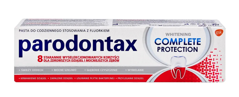 GSK Parodontax Complete Whitening Protection Dantų pasta - 75ml - Kosmetika