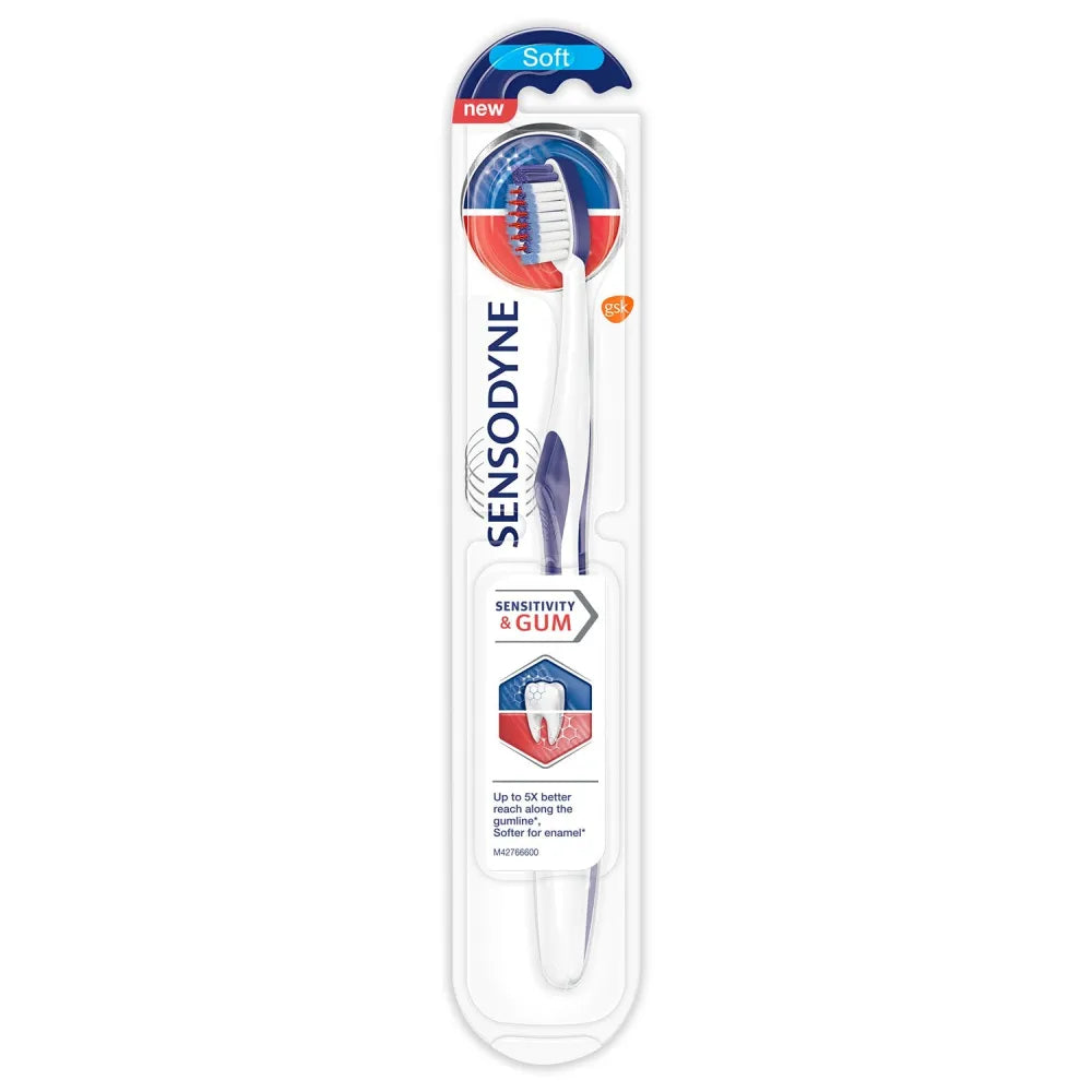 GSK Sensodyne Toothbrush Jautrumui ir dantenoms minkštas 1 vnt - Kosmetika