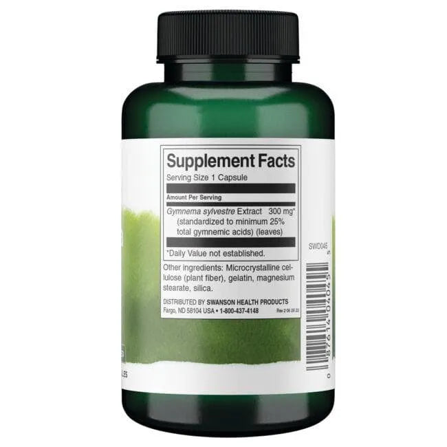 Gymnema Sylvestre Extract - 300 mg - N120 - Swanson - Papildai