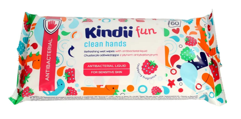 HARPER KINDI Drėgnos servetėlės FUN 60szt(10)& - Kosmetika