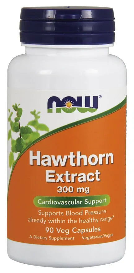 Hawthorn Extract 300mg - 90 vcaps - NOW Foods - Papildai