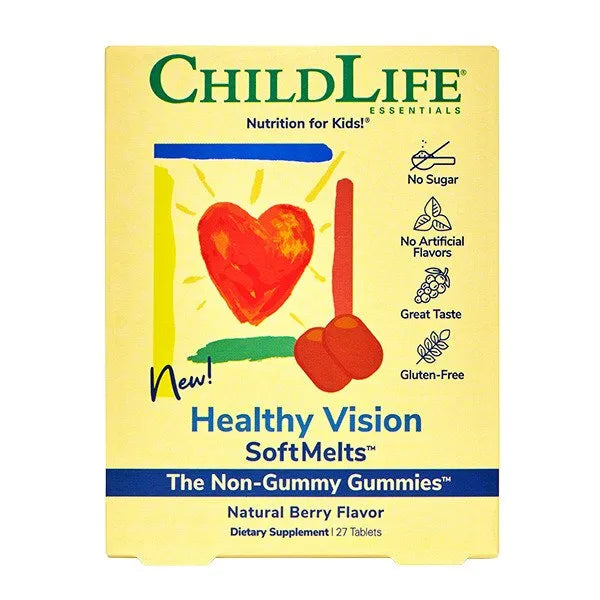Healthy Vision Softmelts Gummies Natural Berry - 27 tabs - Child Life - Papildai