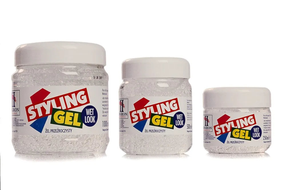 Hegron Styling Hair Modeling Gel 500ml šlapio įvaizdžio - Kosmetika