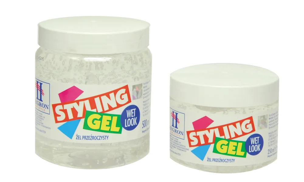 Hegron Styling Hair Modeling Gel 500ml šlapio įvaizdžio - Kosmetika