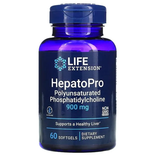 HepatoPro Polyunsaturated Phosphatidylcholine 900mg - 60 softgels - Life Extension - Papildai