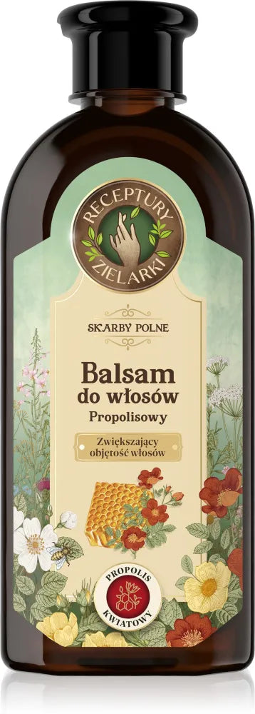 HERBAL RECIPES Field Treasures Propolis Flower Balm Plaukų apimties didinimas 350 ml - Kosmetika