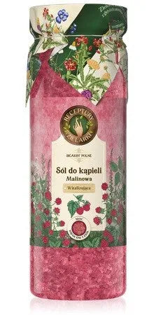 HERBAL RECIPES Field Treasures Revitalizuojantis vonios druska - Avietė 700g - Kosmetika