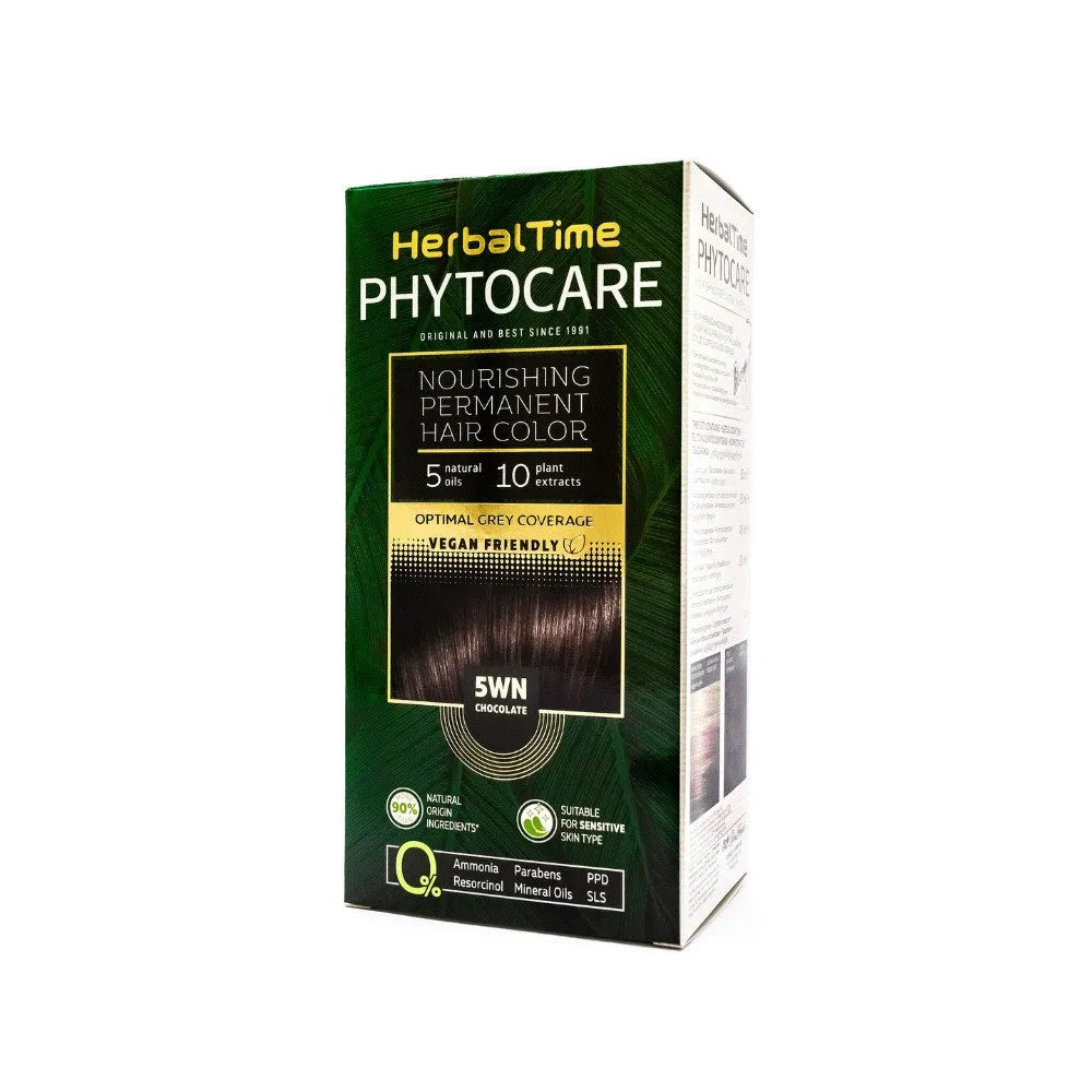 HERBAL TIME Phytocare Natūralus plaukų dažai 5WN Šokoladas - Kosmetika