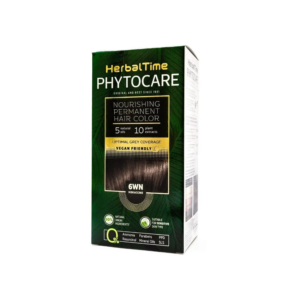 HERBAL TIME Phytocare Natūralus plaukų dažai 6WN Mocaccino - Kosmetika