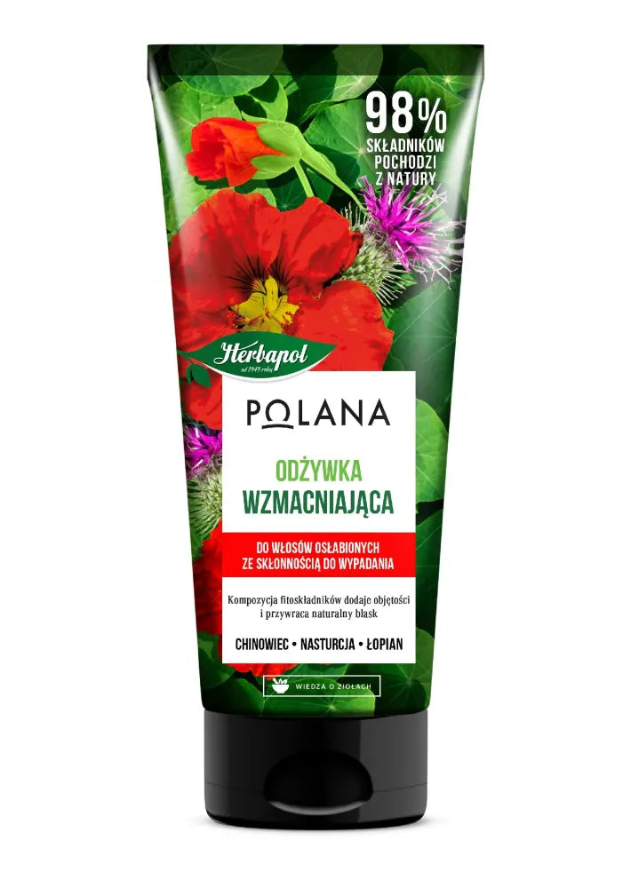 HERBAPOL Polana Stiprinantis kondicionierius silpniems plaukams linkusiems slinkti 200ml - Kosmetika