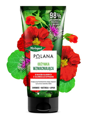 HERBAPOL Polana Stiprinantis kondicionierius silpniems plaukams linkusiems slinkti 200ml - Kosmetika