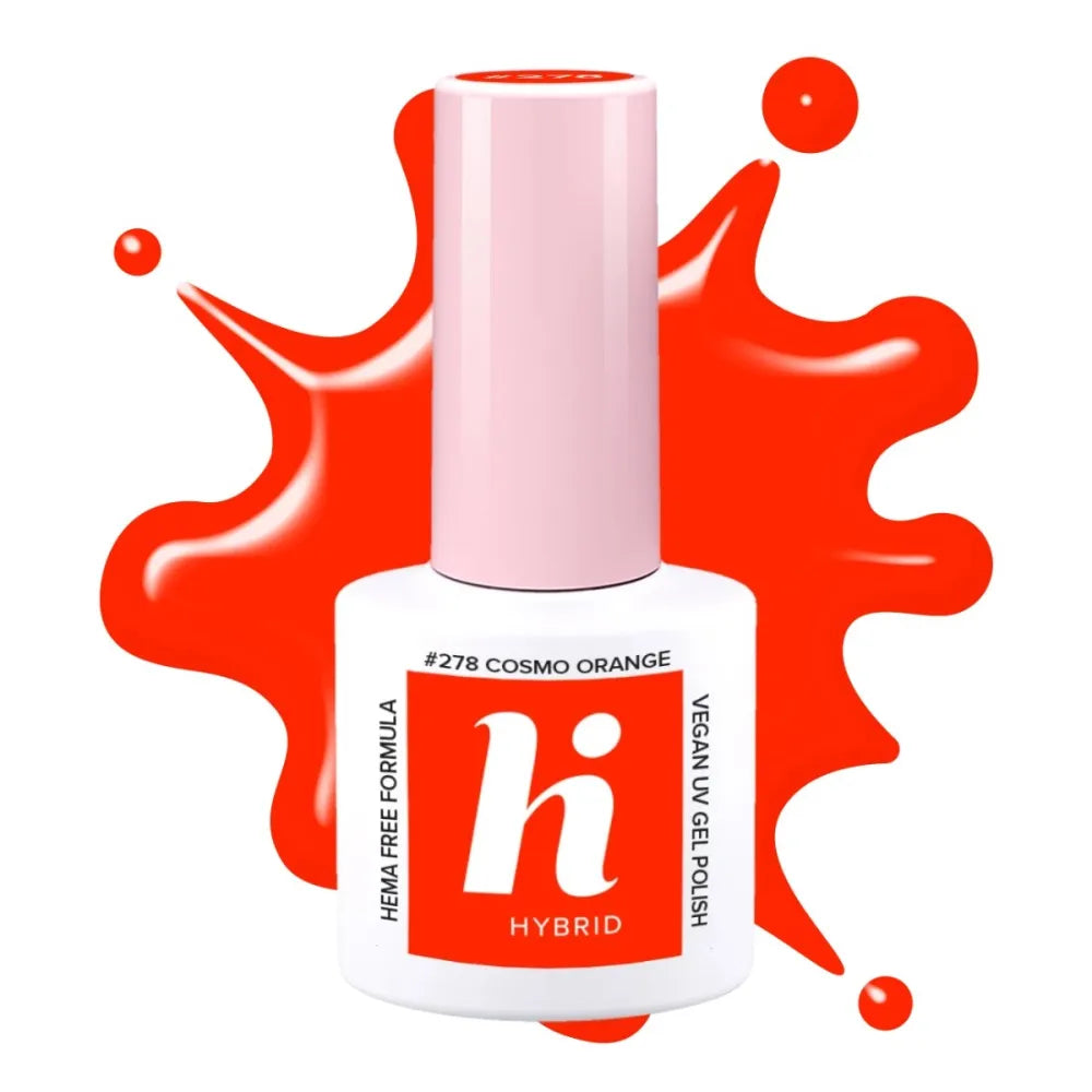 Hi Hybrid HEMA Free Lacquer Neon #278 Cosmo Orange 5ml - Kosmetika