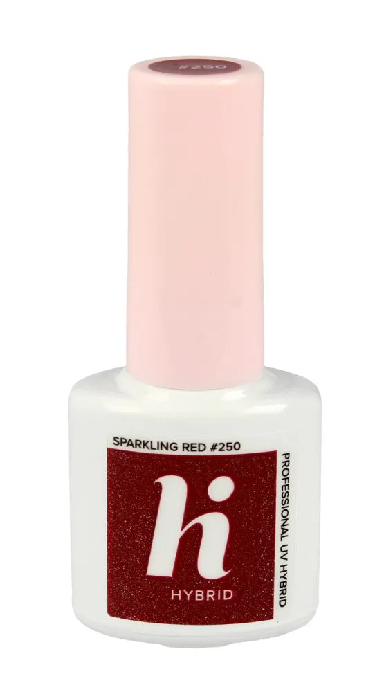 Hi Hybrid Lacquer #250 Blizgantis Raudonas 5ml - Kosmetika