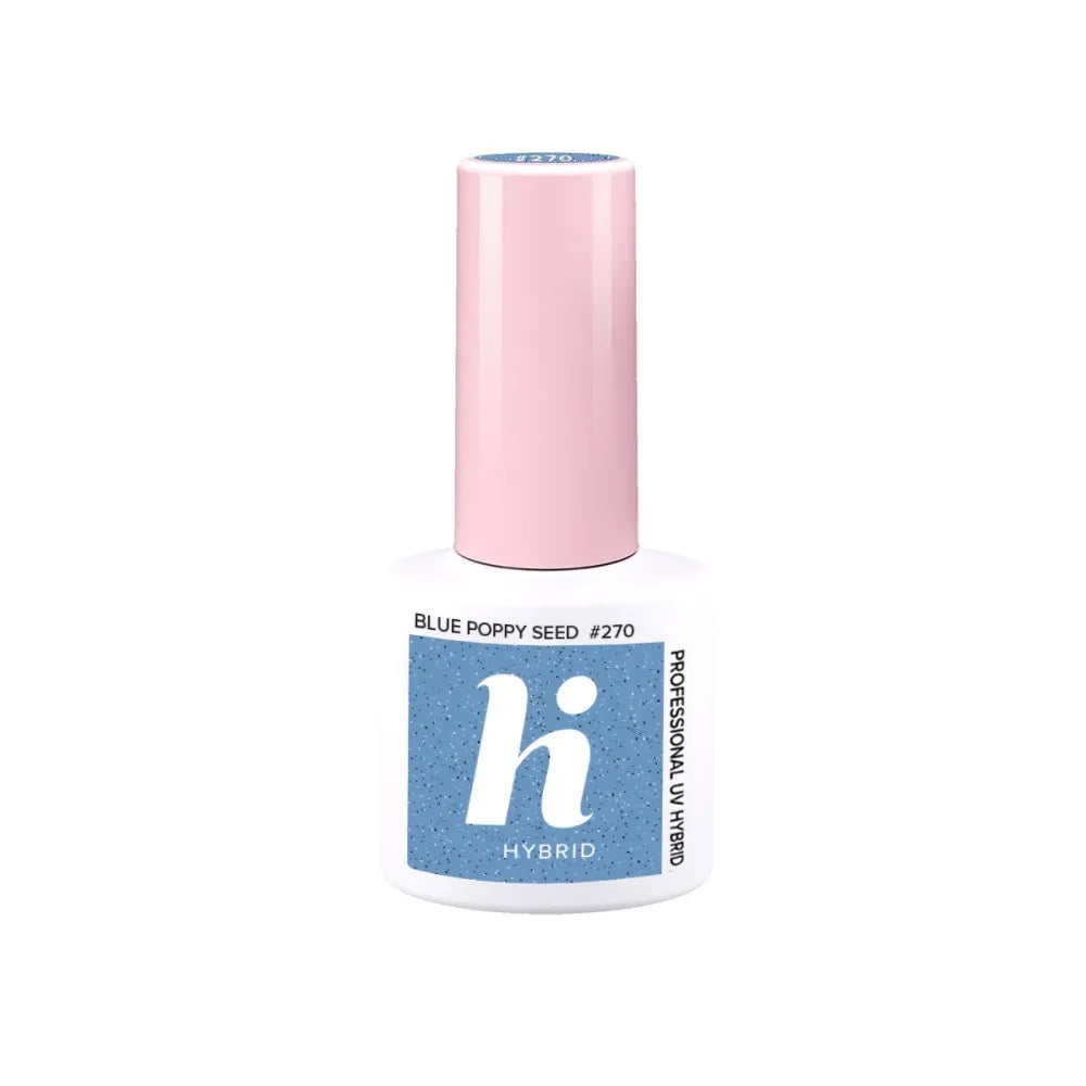 Hi Hybrid Lacquer Aštrus #270 Mėlyna aguona sėkla 5ml - Kosmetika
