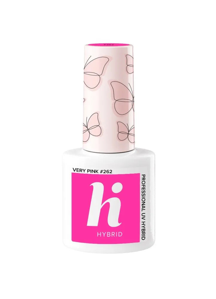 Hi Hybrid Lacquer Butterfly #262 Labai Rožinė 5ml - Kosmetika
