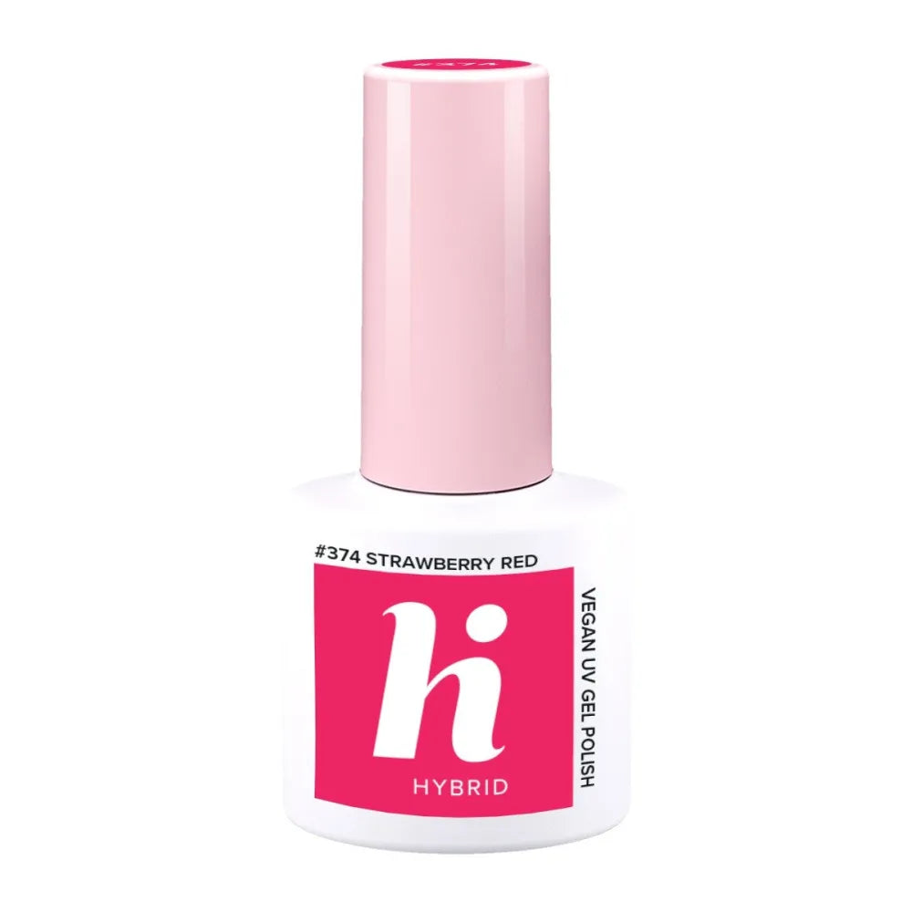 HI HYBRID lakas 374 Braškių Raudona 5 ml - Kosmetika